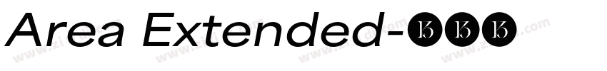 Area Extended字体转换